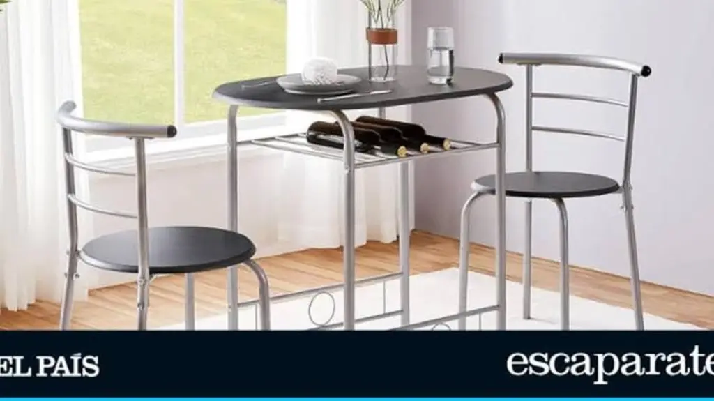 Adiós al caos en tu cocina: el conjunto de mesa y sillas que ahorra espacio
