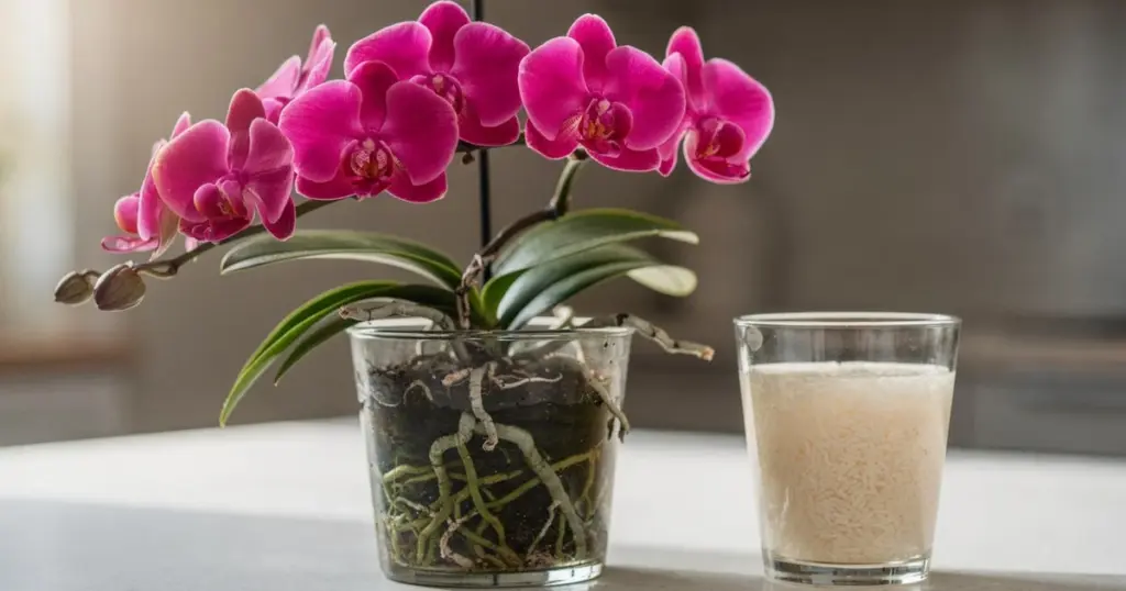 Agua de arroz: el secreto de cocina para orquídeas repletas de flores una vez al mes