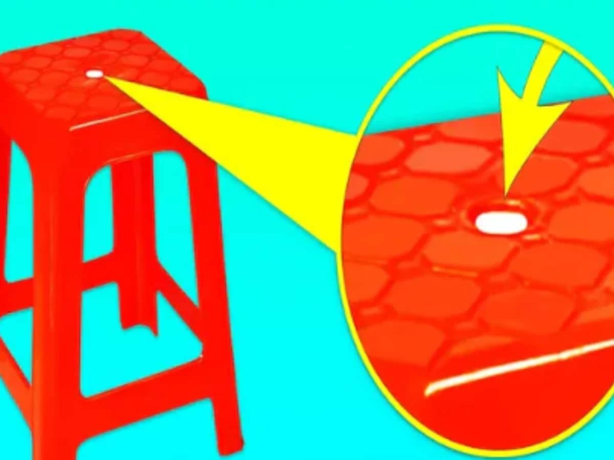 Agujero en el taburete de plástico: la razón vital por la que existe - image 1
