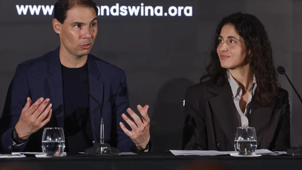 Rafa Nadal y María Francisca Perelló, en el acto