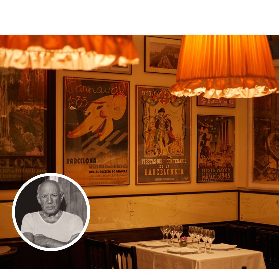 Foto: Detalle del comedor de uno de los restaurantes más antiguos de Barcelona, fundado en 1836. (Archivo/Extraída de Facebook)