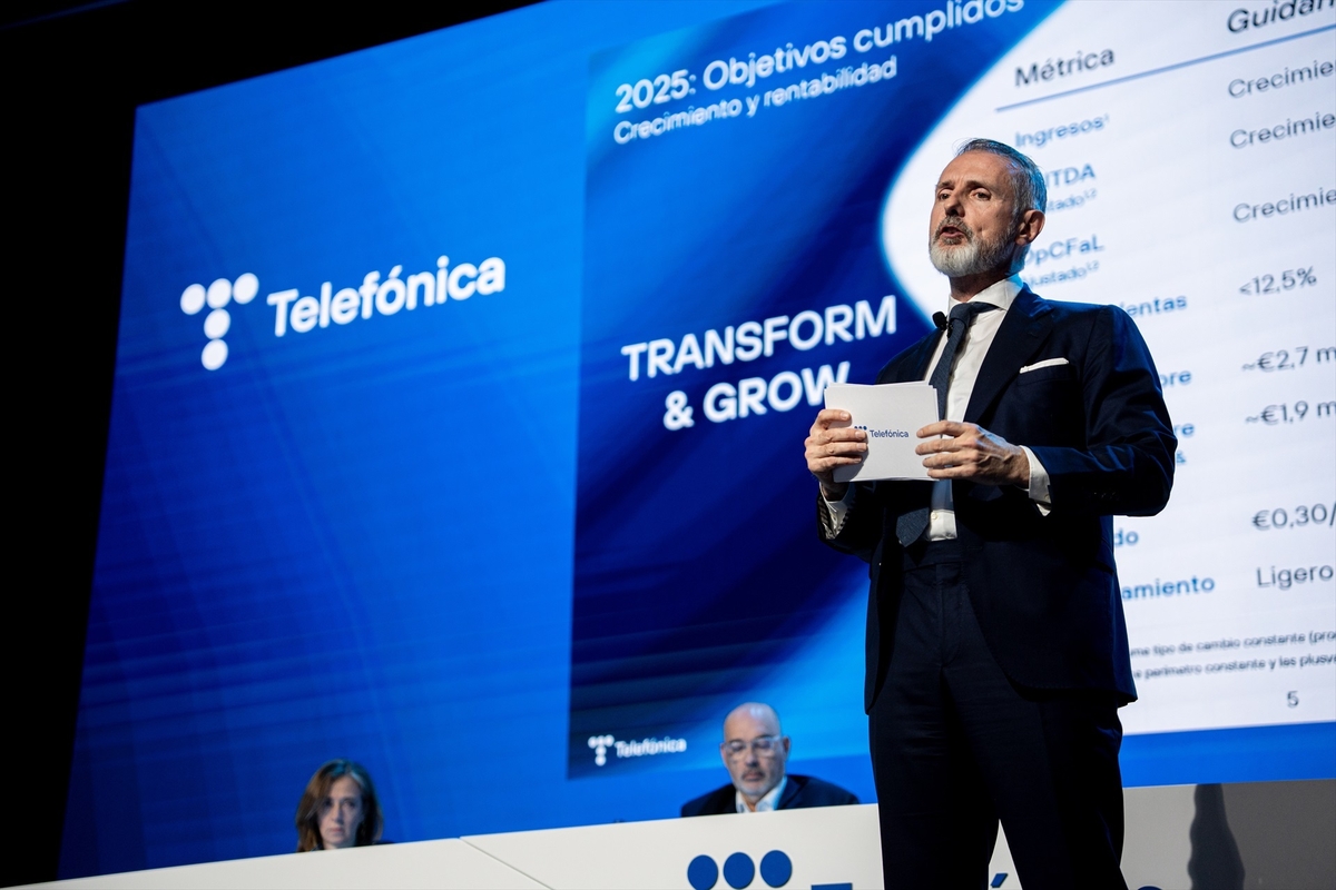 El presidente ejecutivo de Telefónica,