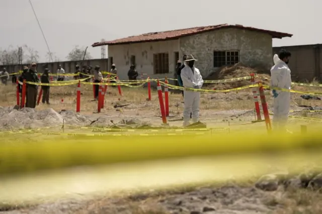 Investigaciones en el rancho Izaguirre, en Jalisco