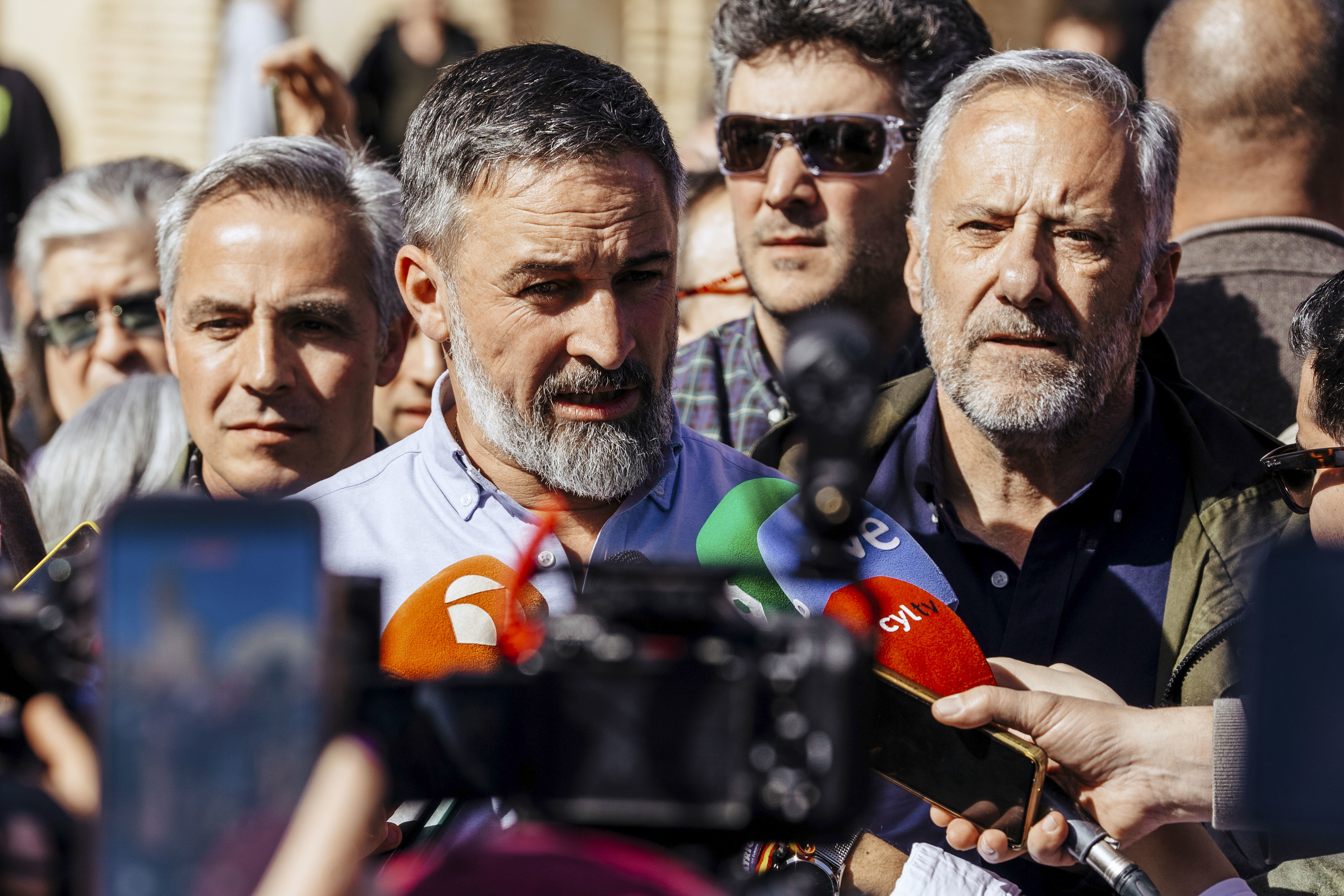 El presidente de Vox, Santiago Abascal