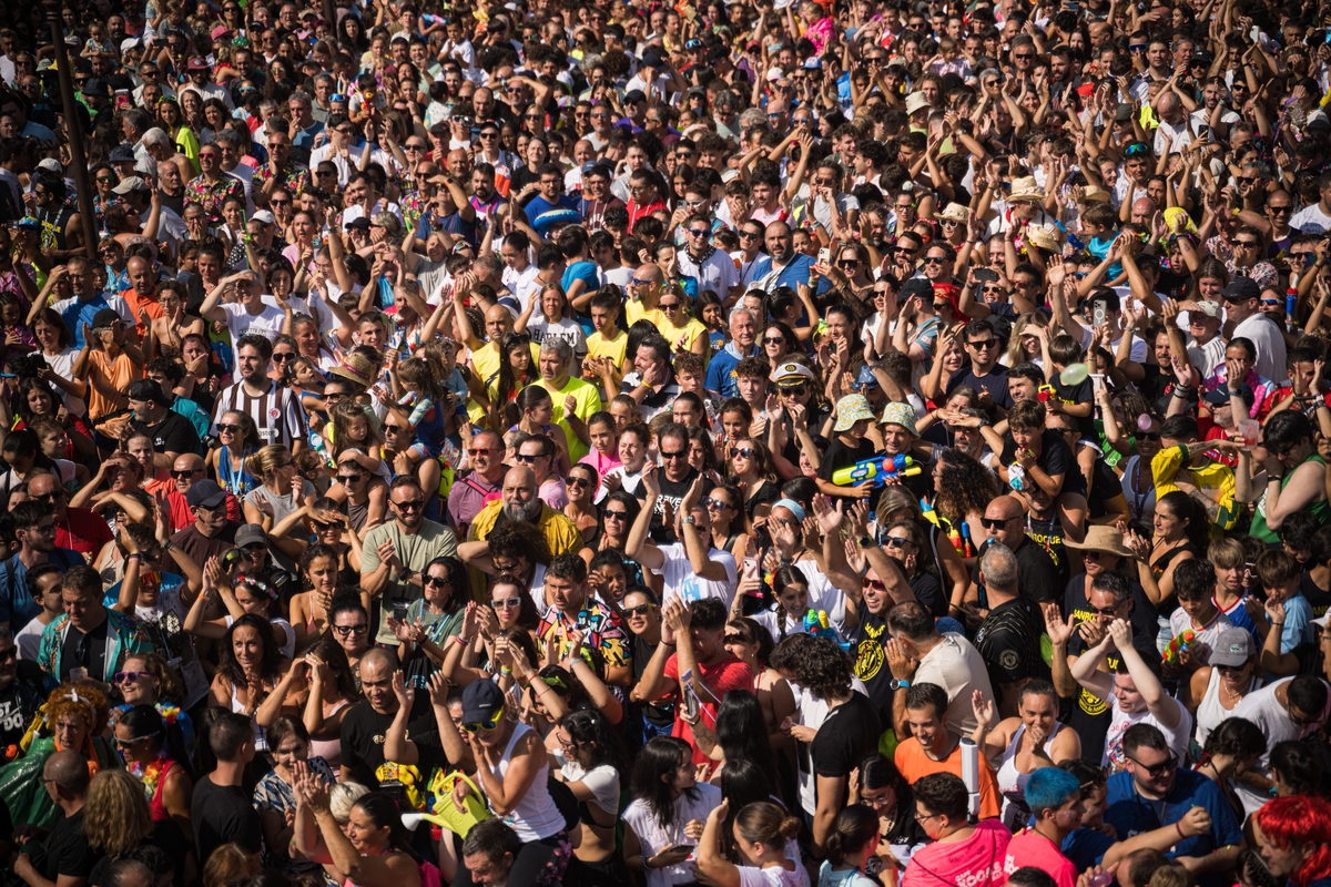 Multitud de personas durante la