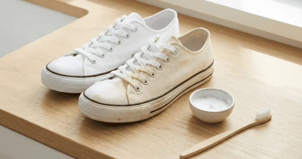Bicarbonato y detergente: el truco casero para que tus zapatillas blancas parezcan nuevas