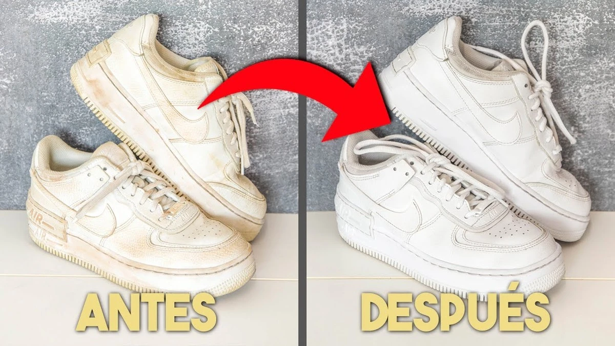 Bicarbonato y detergente: el truco casero para que tus zapatillas blancas parezcan nuevas - image 1