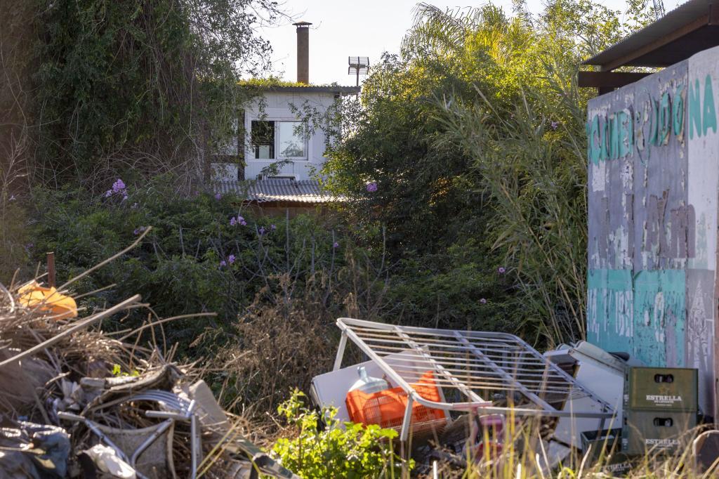 Vivienda en una pedanía de Murcia donde estuvo retenida Salma.