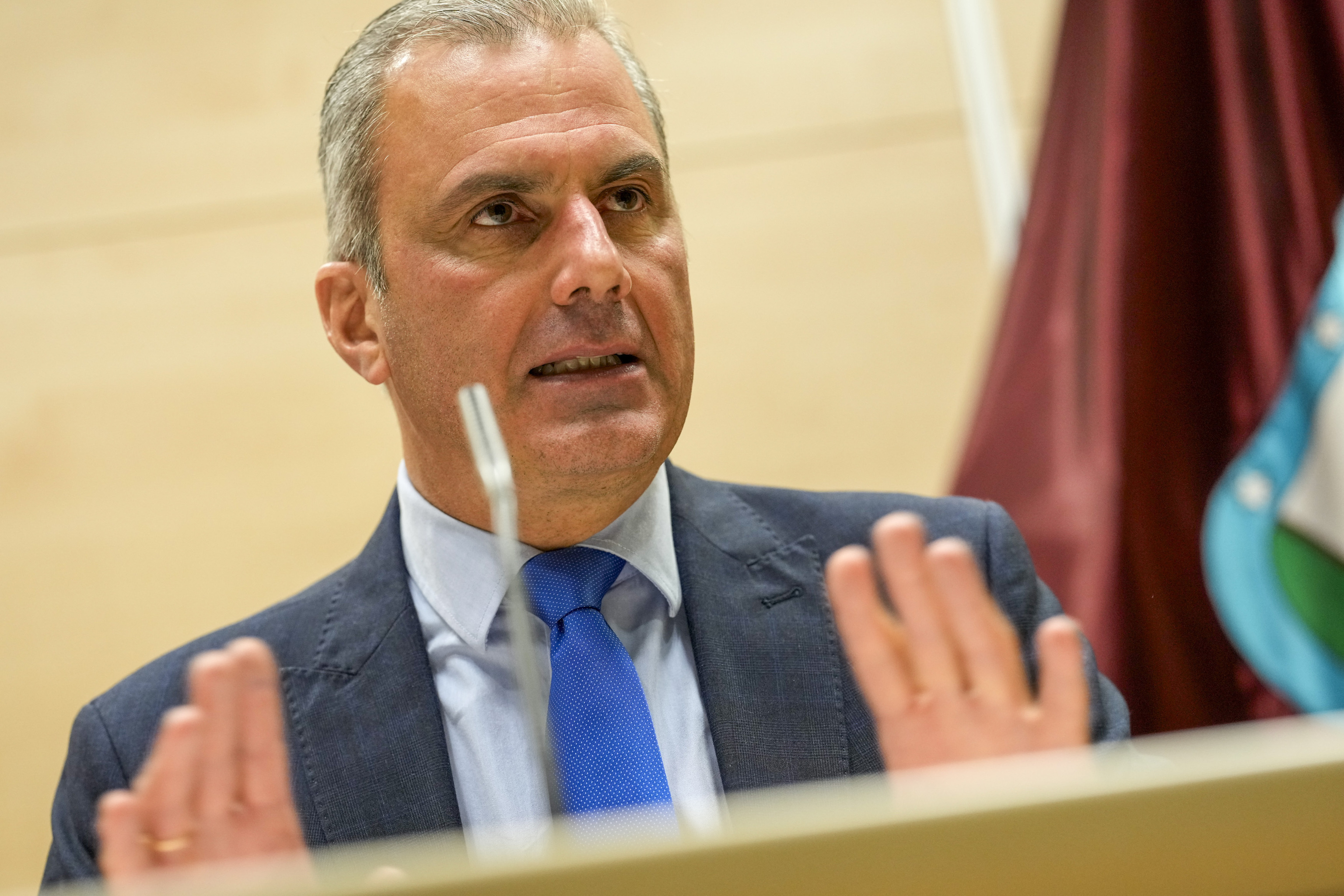 El portavoz de Vox en el Ayuntamiento de Madrid, Javier Ortega Smith.