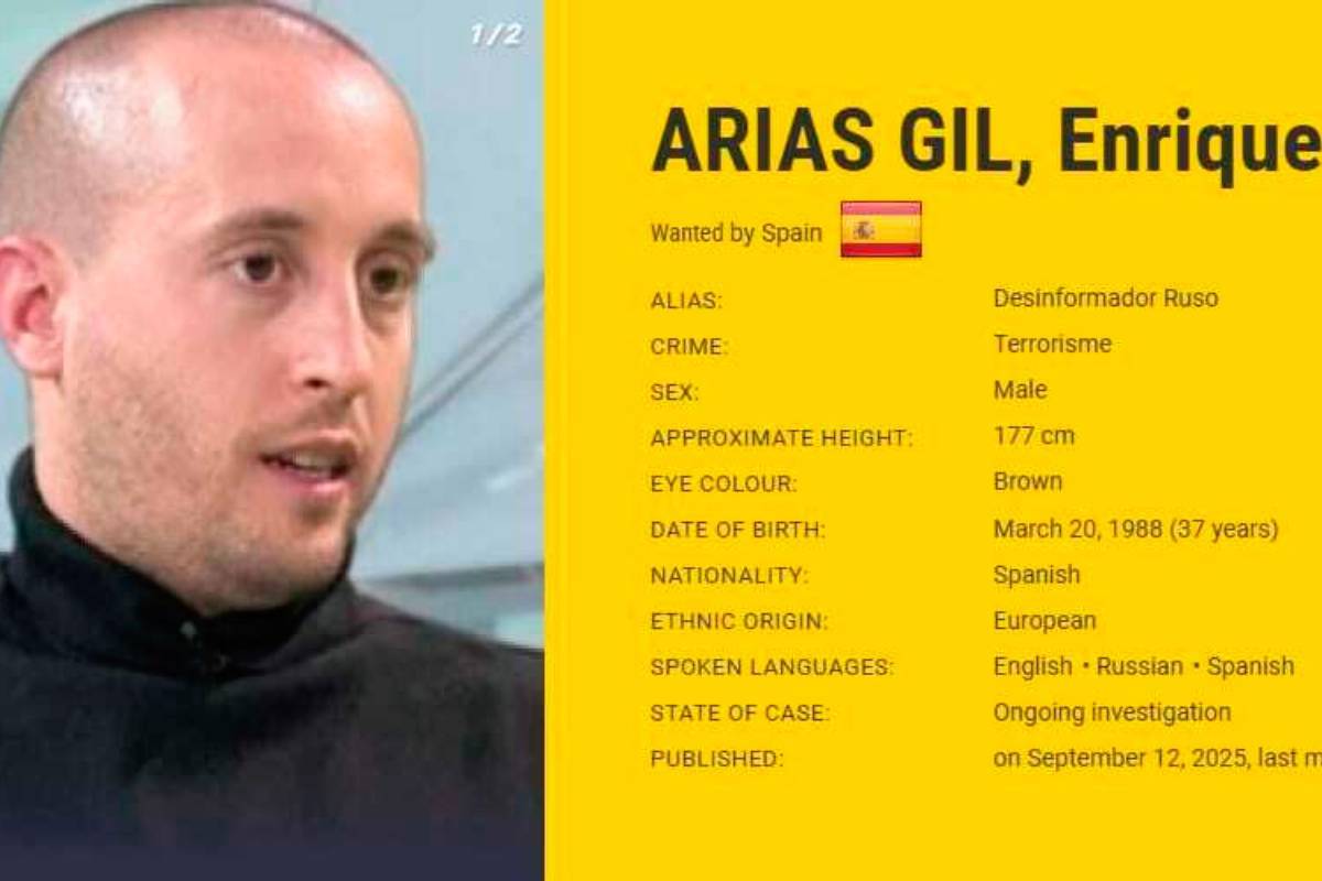 Cartel de búsqueda de Enrique Arias Gil.
