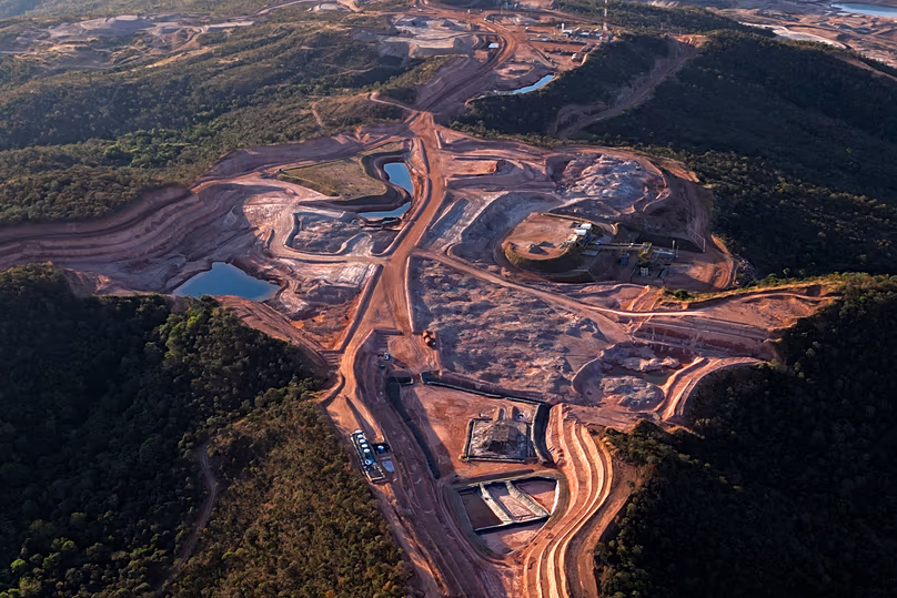 A mine operated by Serra Verde Mining in Minacu, Goias state, Brazil, July 28, 2025, produces rare earth elements, including neodymium, praseodymium and terbium.