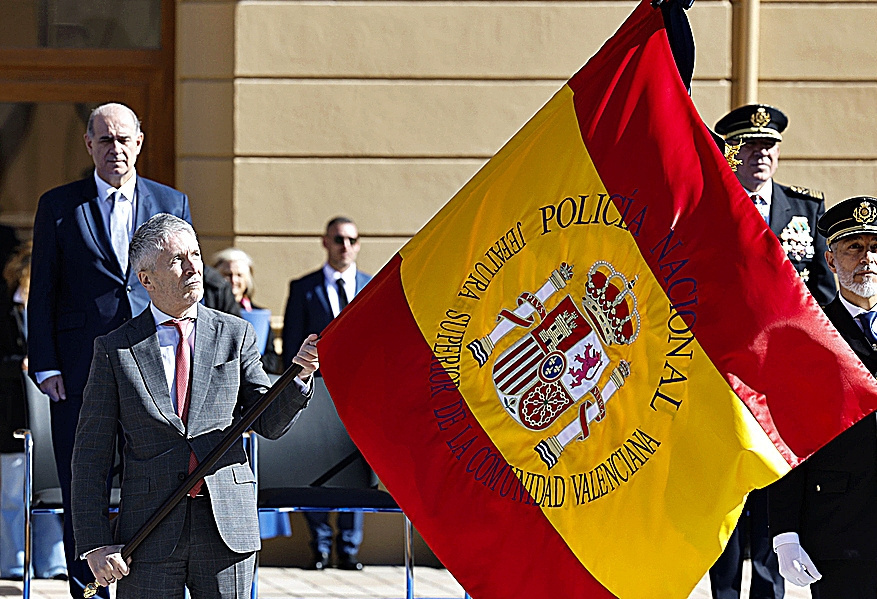 Fernando Grande-Marlaska, en Valencia.