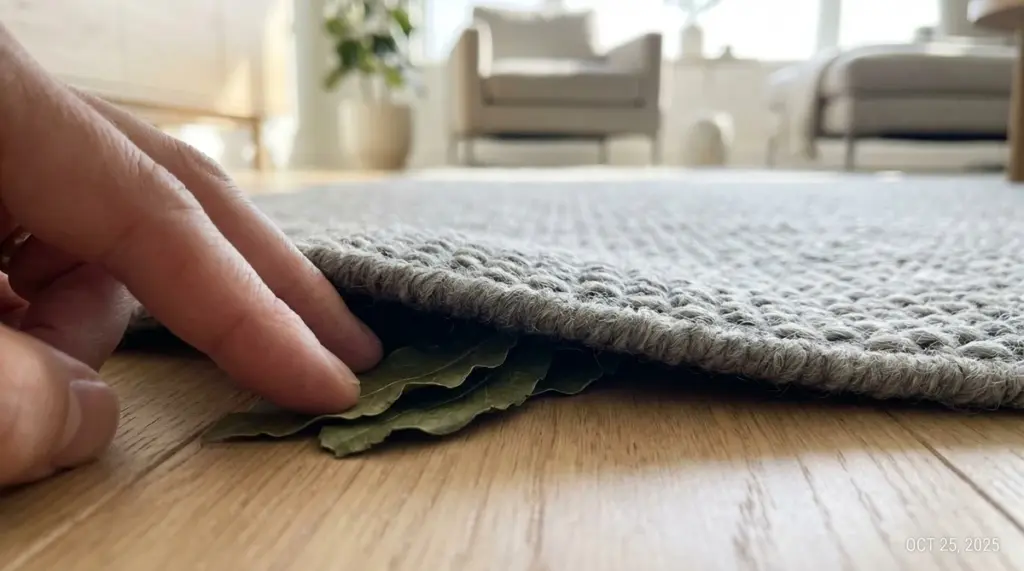 Coloca una hoja de laurel bajo la alfombra y despídete de tus problemas diarios