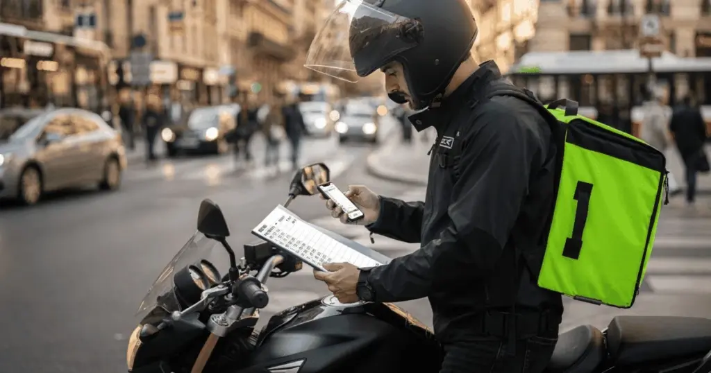 ¿Cuántas entregas debe hacer un repartidor al día para ganar el salario mínimo y cubrir los gastos de la moto?