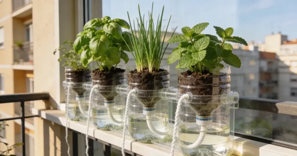 Cultiva hierbas frescas en tu hogar: el secreto de las botellas PET para una huerta sin ensuciar y de crecimiento rápido