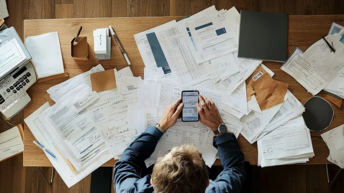 Domina el caos de recibos: 5 pasos para organizar tu escritorio y recuperar el control financiero - image 1