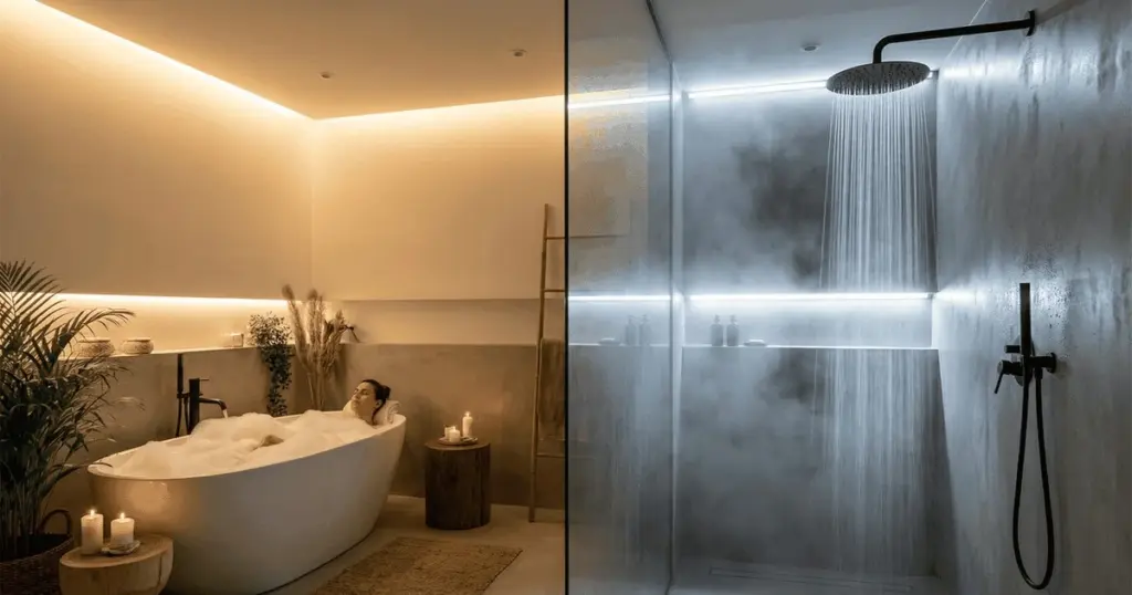 ¿Ducha de techo o bañera de inmersión? La decisión definitiva para tu baño en [País]