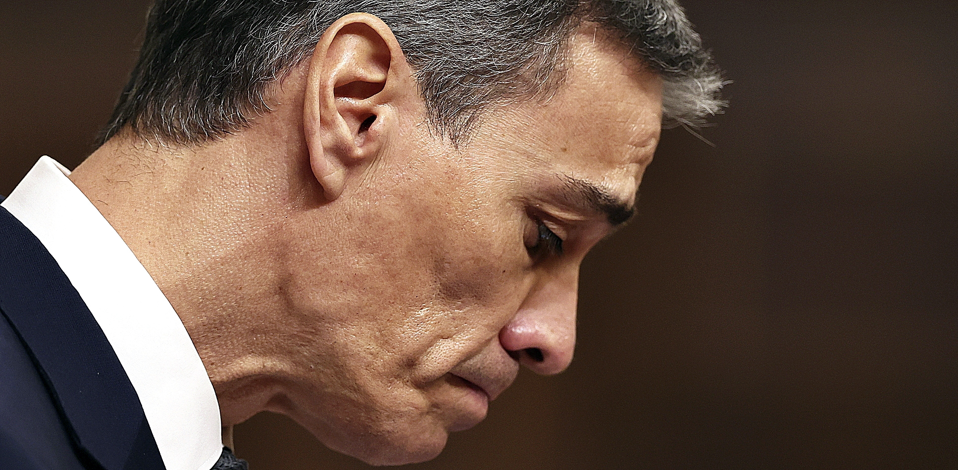 El presidente del Gobierno, Pedro Sánchez, en la sesión de control al Gobierno, celebrada ayer. en el Congreso de los Diputados.