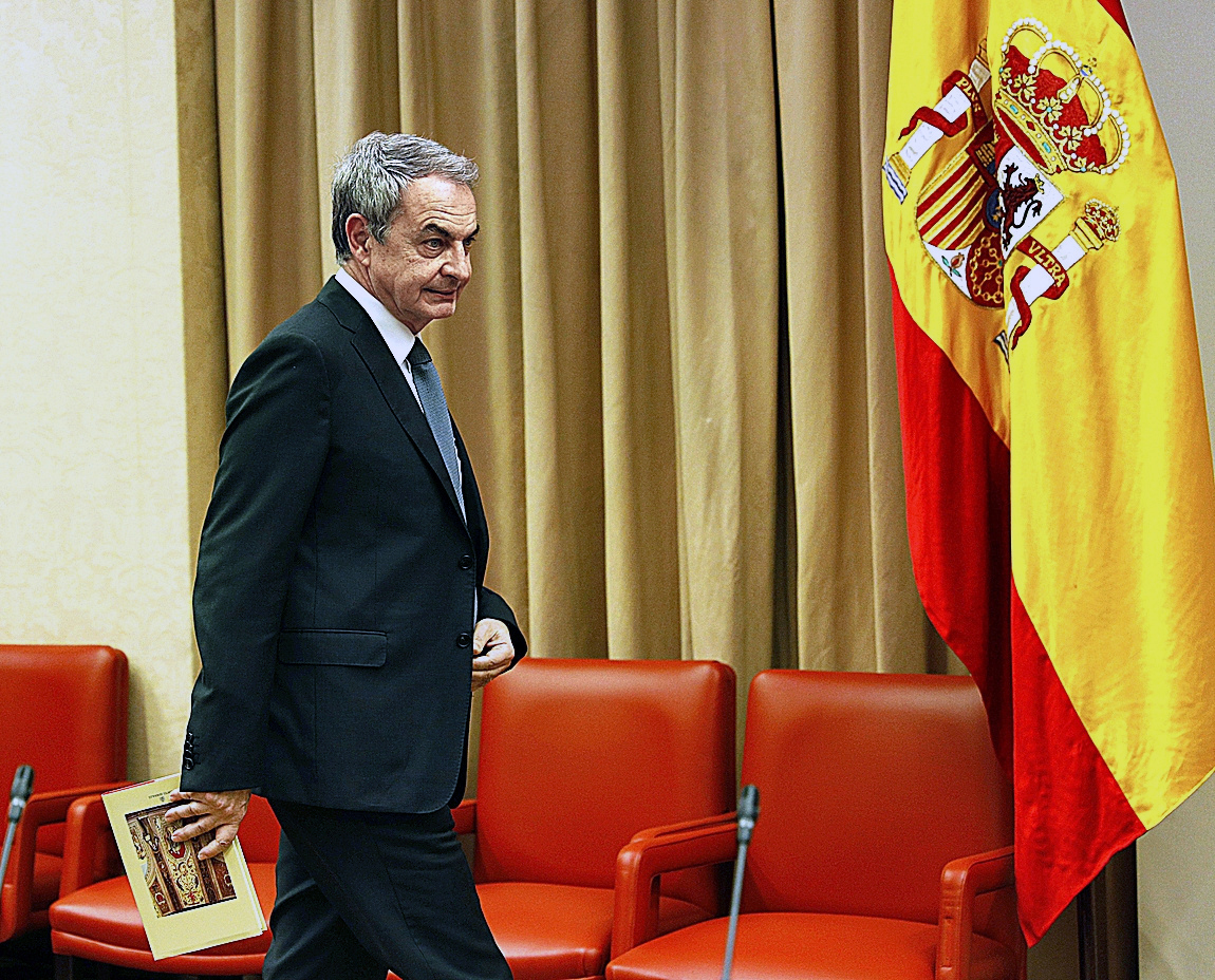 El ex presidente del Gobierno, José Luis Rodríguez Zapatero, en febrero de 2025 en el Congreso.
