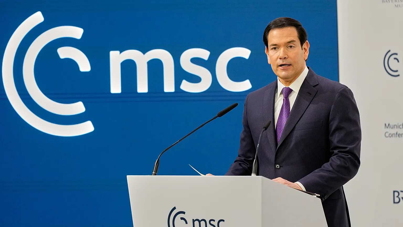 US Secretary of State Marco Rubio addresses the Munich Security Conference 
