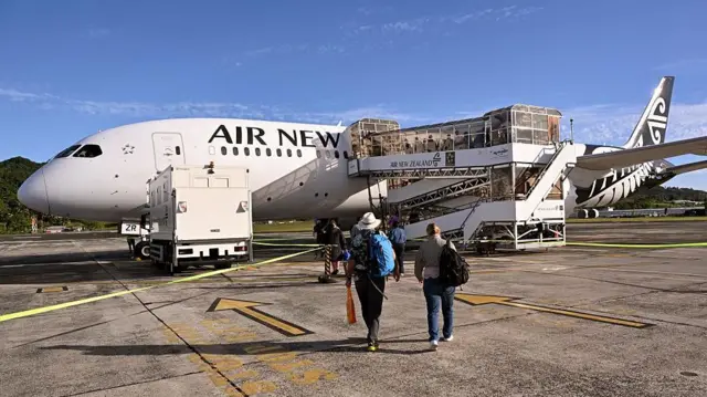 Avión en Nueva Zelanda