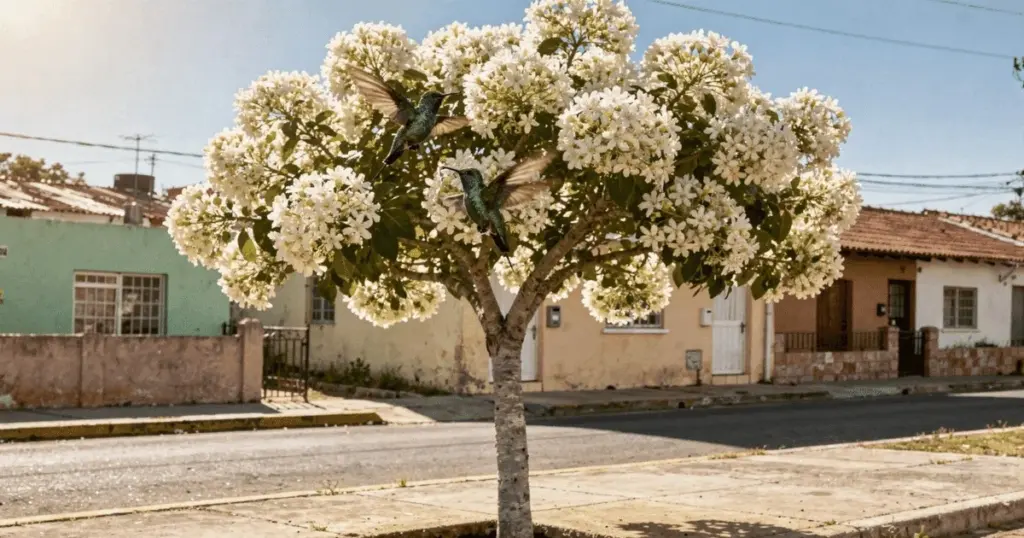 El árbol ideal para tu acera: resistencia y flores que enamoran colibríes