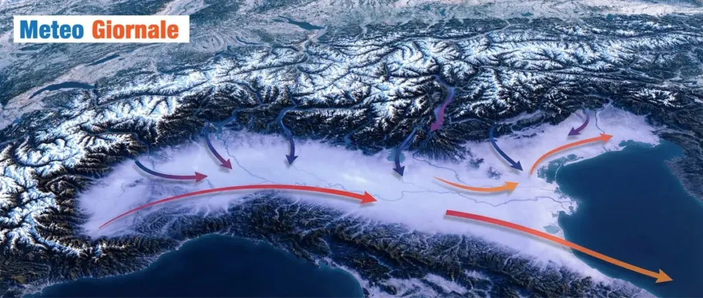 El Ártico italiano: por qué la llanura del Po se congela en invierno