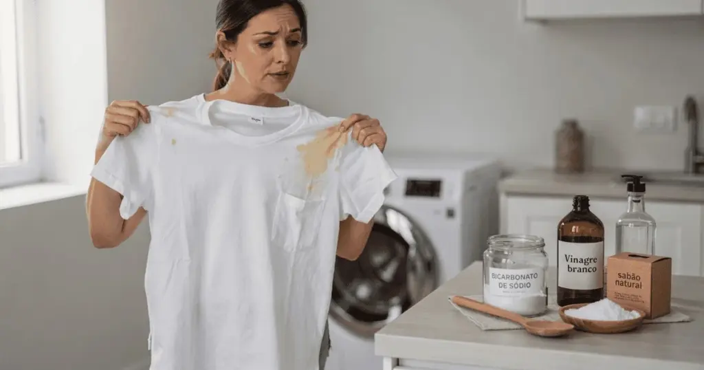 El secreto de cocina que deja tus camisetas blancas como nuevas: adiós al amarillo de las axilas