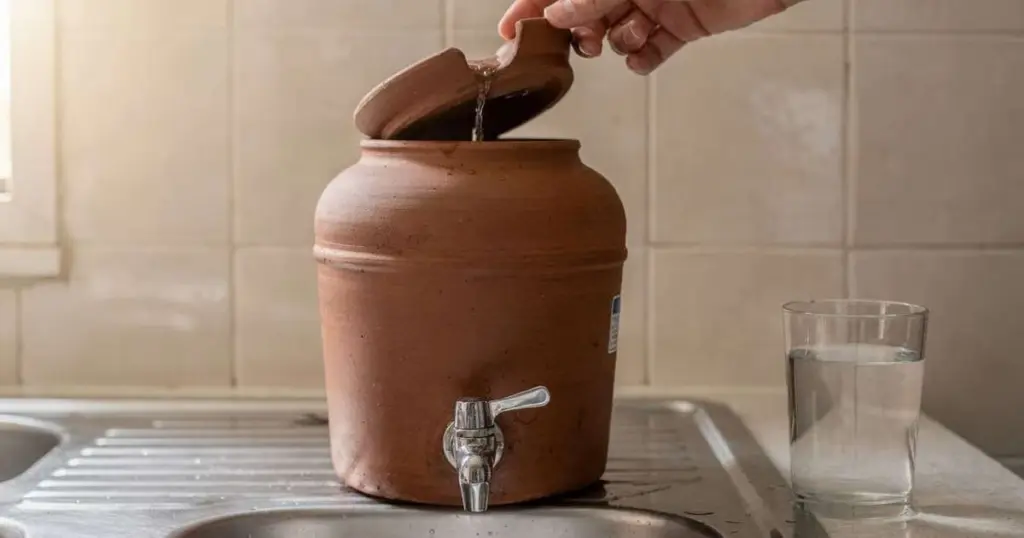 El secreto del filtro de barro: por qué mantiene tus minerales mientras el agua helada los roba