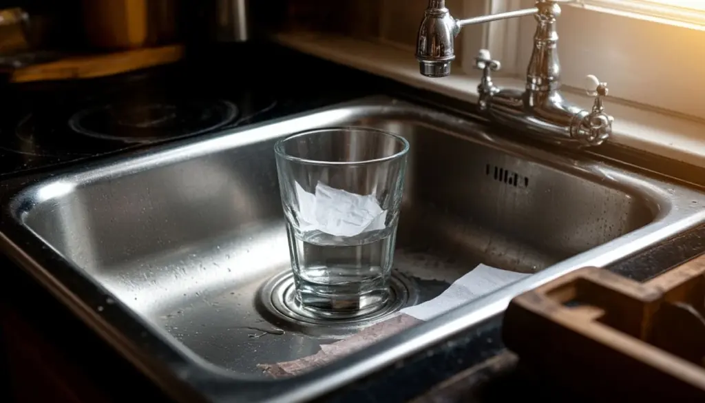 El truco del vaso y el papel en el fregadero: por qué deberías hacerlo hoy