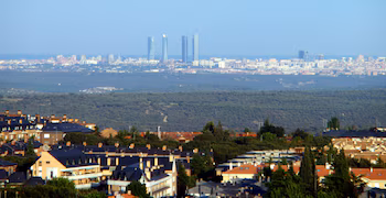 Vista aérea de Torrelodones (Wikimedia