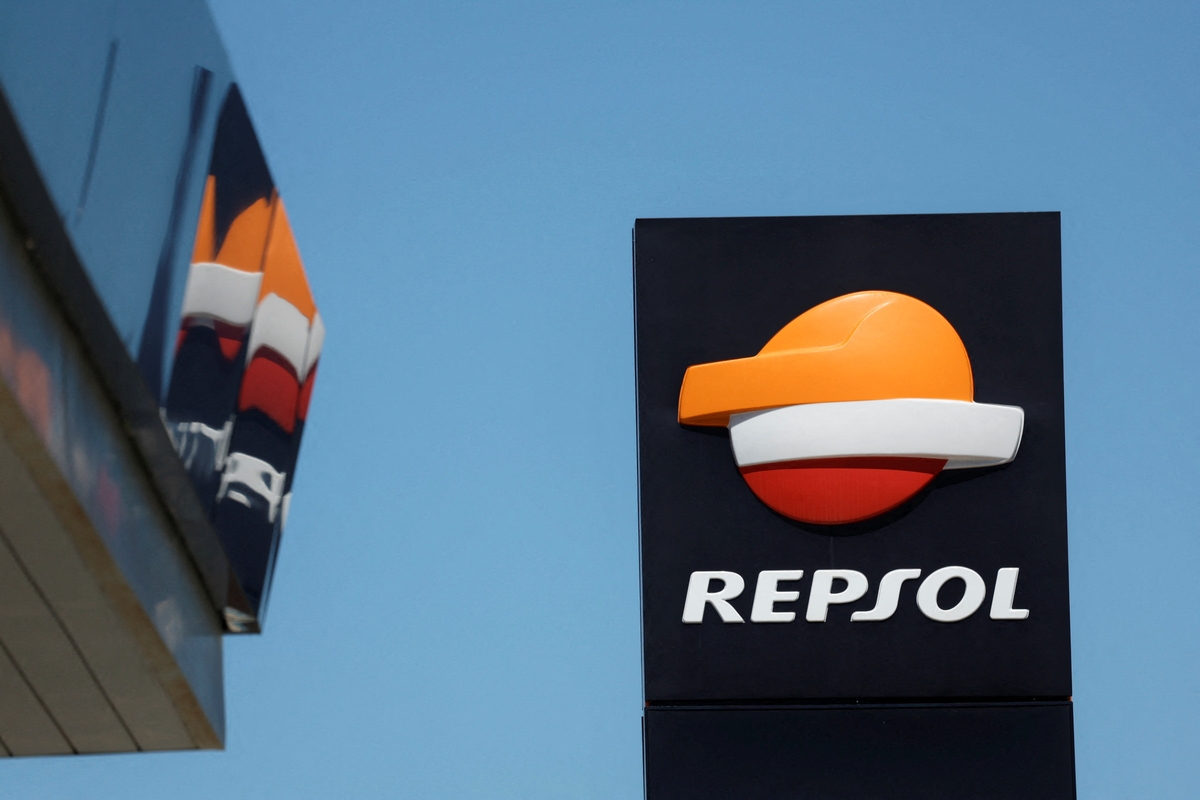 El logo de Repsol en