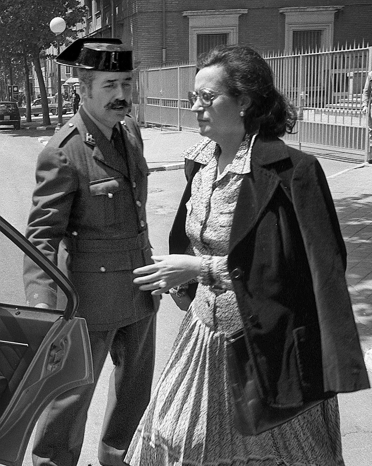 El teniente coronel Tejero y su esposa, Carmen Díez.