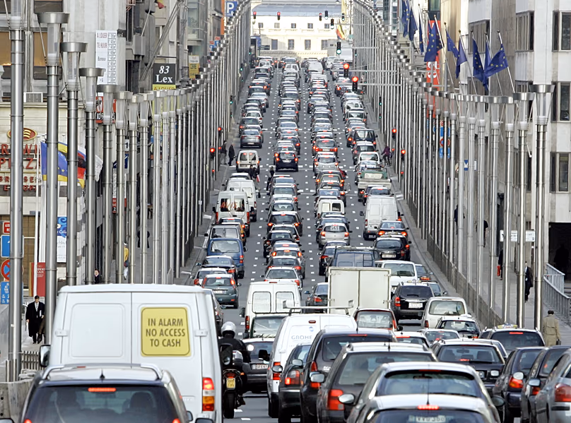 Rush hour in Brussels