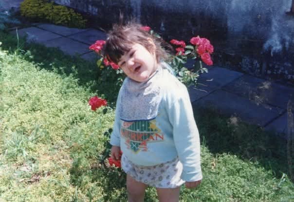 Jazmín cuando era pequeña. (Cedida)