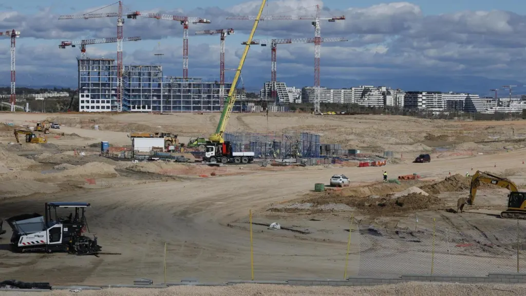 Estado de las obras de MadRing a 17 de febrero.