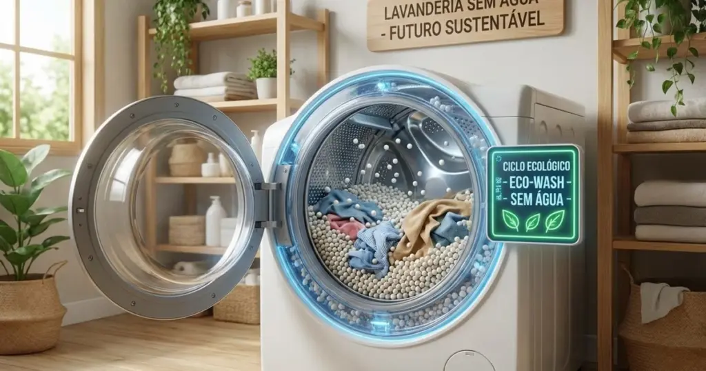Lavar roupa sem molhar? O segredo das máquinas que usam gás e ar aquecido