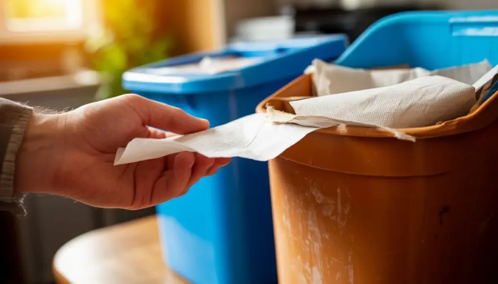 Papel de cocina: el error al tirarlo que arruina la eliminación de residuos