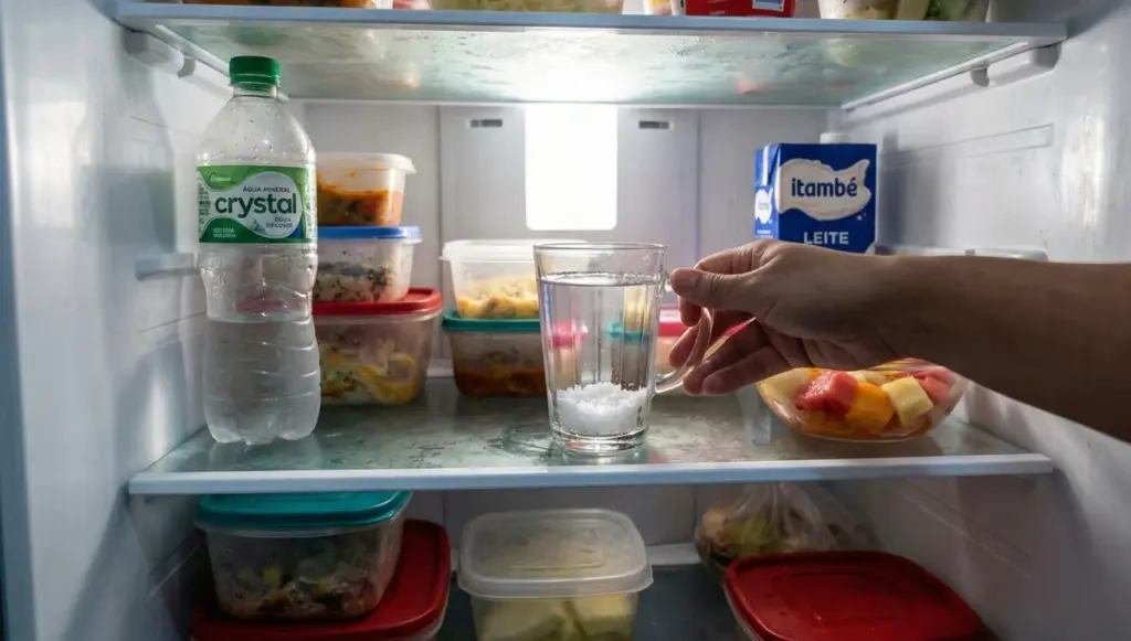 Por qué los expertos en limpieza ponen un vaso con sal gruesa en la nevera