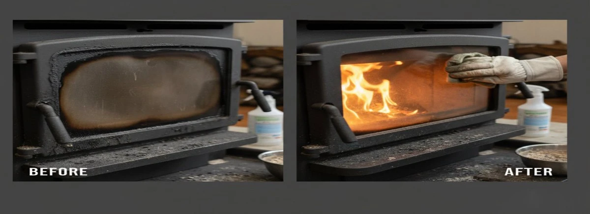 Por qué los expertos en chimeneas usan las cenizas del fondo para limpiar el cristal de la estufa - image 1