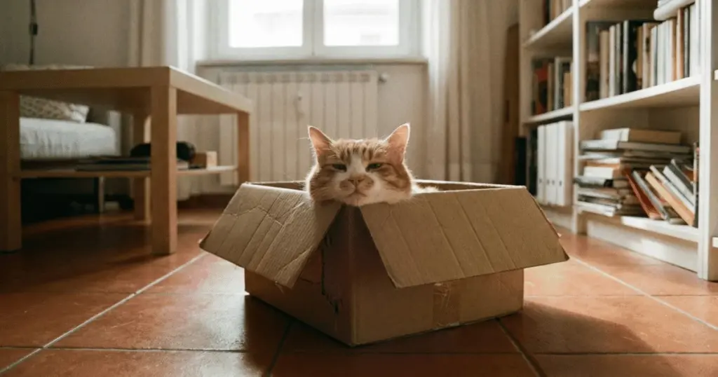 Por que seu gato domina as caixas de papelão: o segredo instintivo para o bem-estar