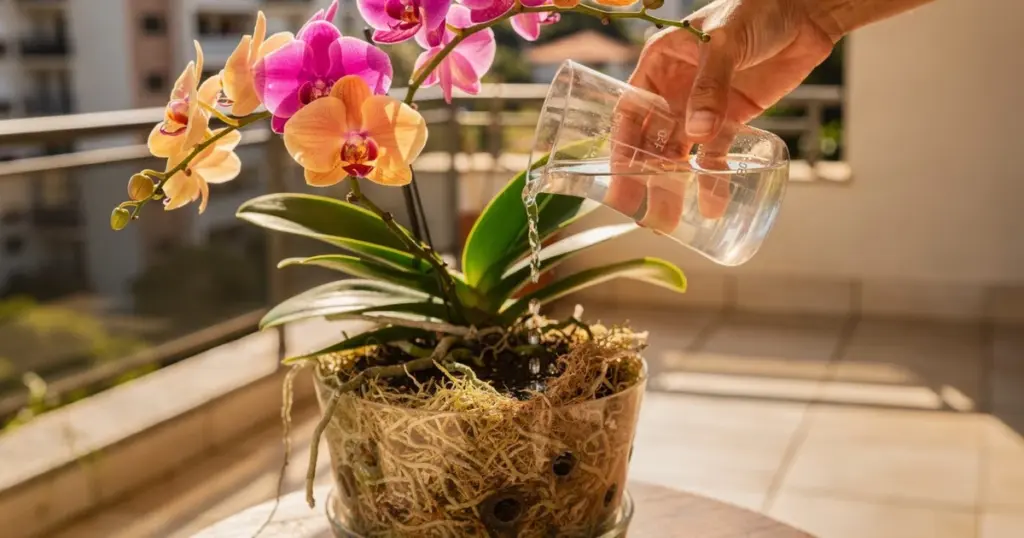 Revela el secreto para orquídeas exuberantes: el poder del agua de arroz