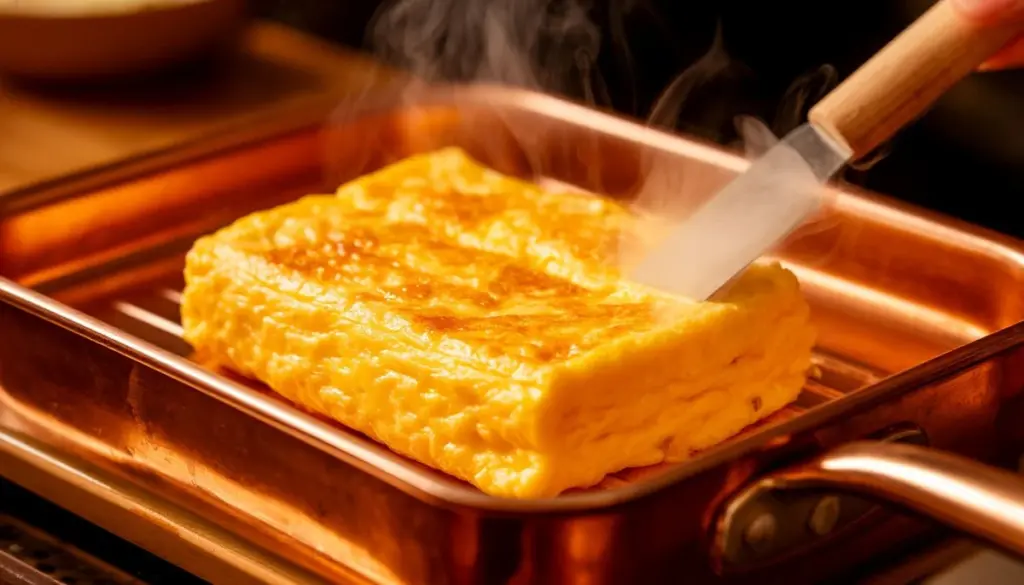 Sartén para tamagoyaki de cobre: el secreto para una tortilla profesional