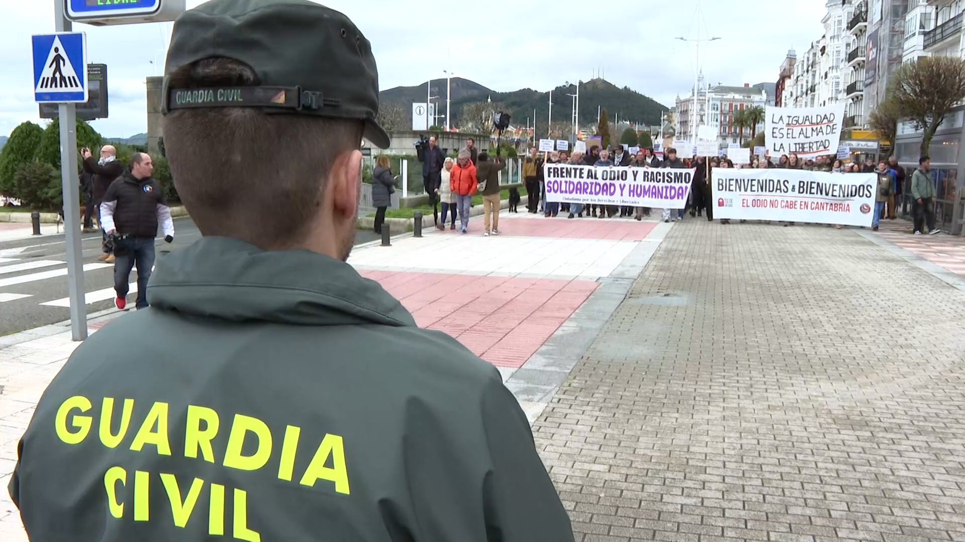 Manifestación en favor de la igualdad.