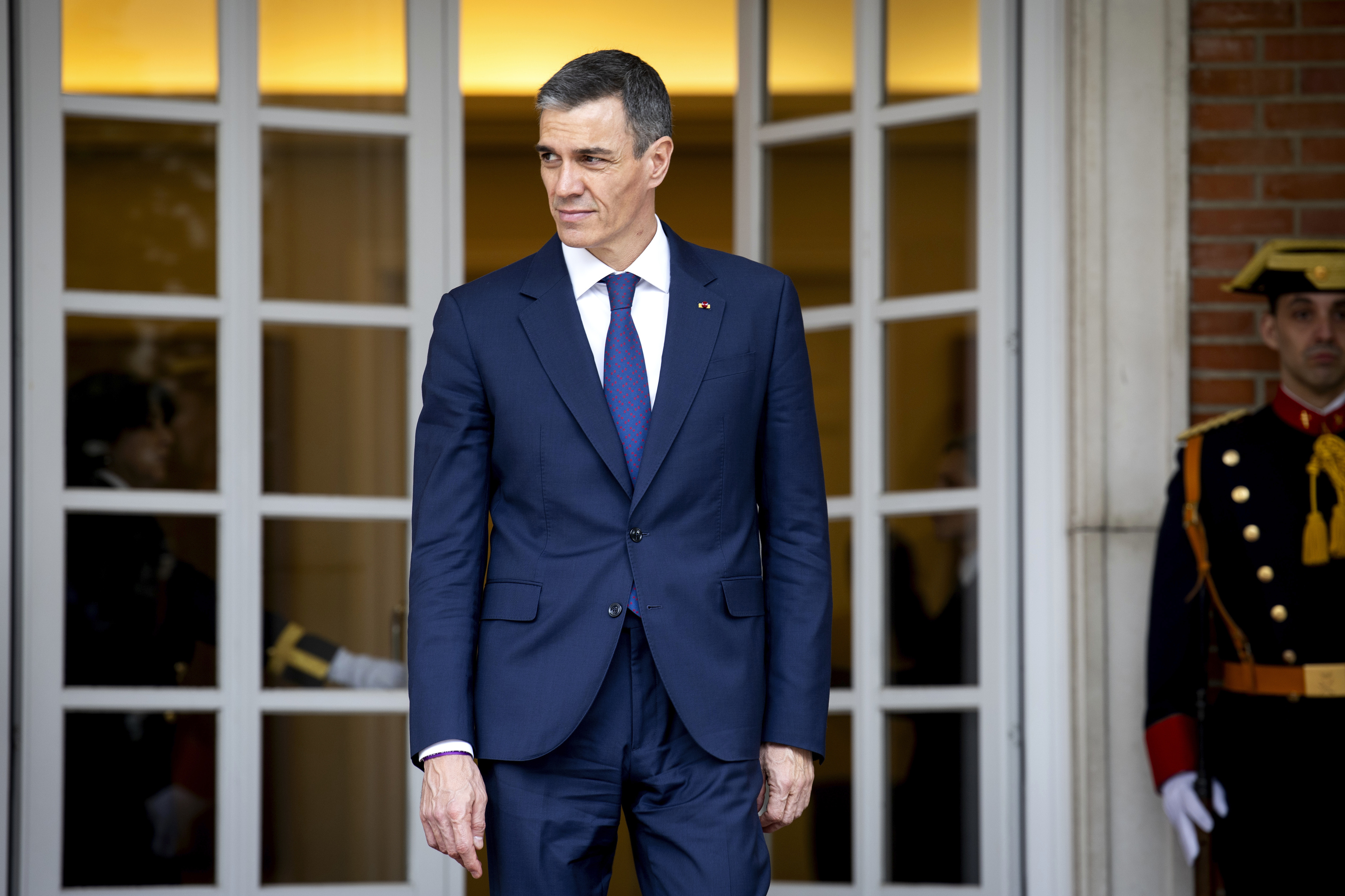 El presidente del Gobierno, Pedro Sánchez, la semana pasada en Moncloa.