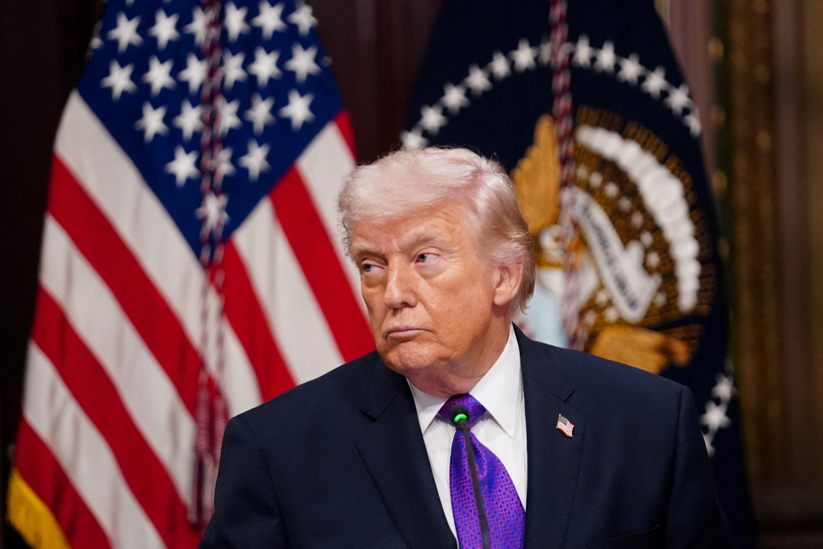 U.S. President Donald Trump attends