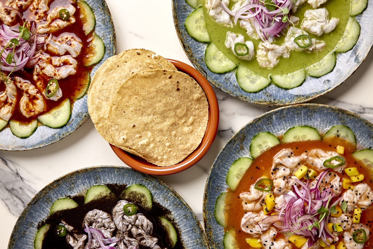 Platos del restaurante Los Aguachiles,