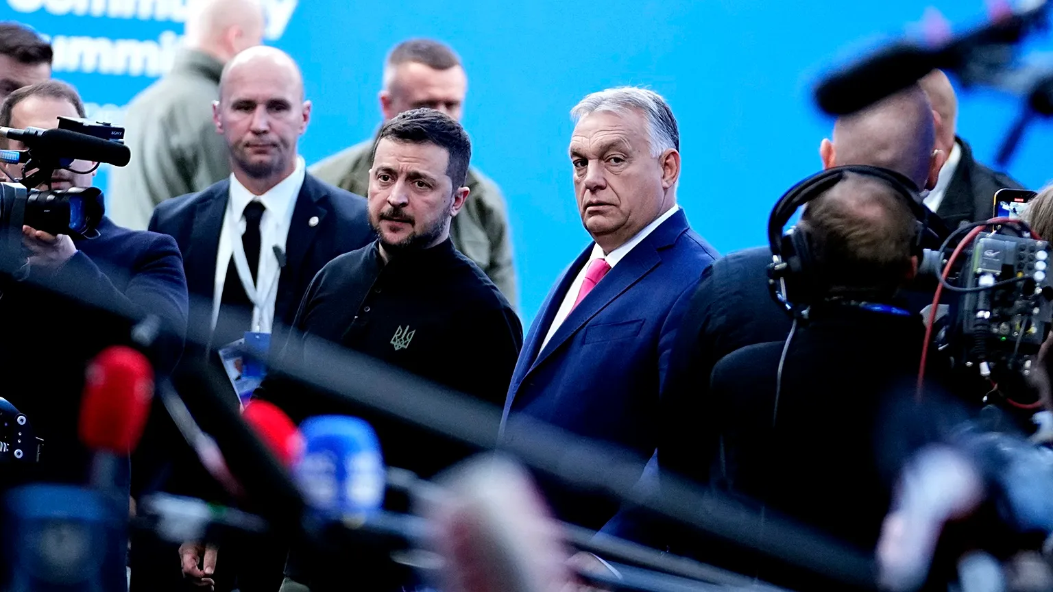 Volodymyr Zelenskyy and Viktor Orban.