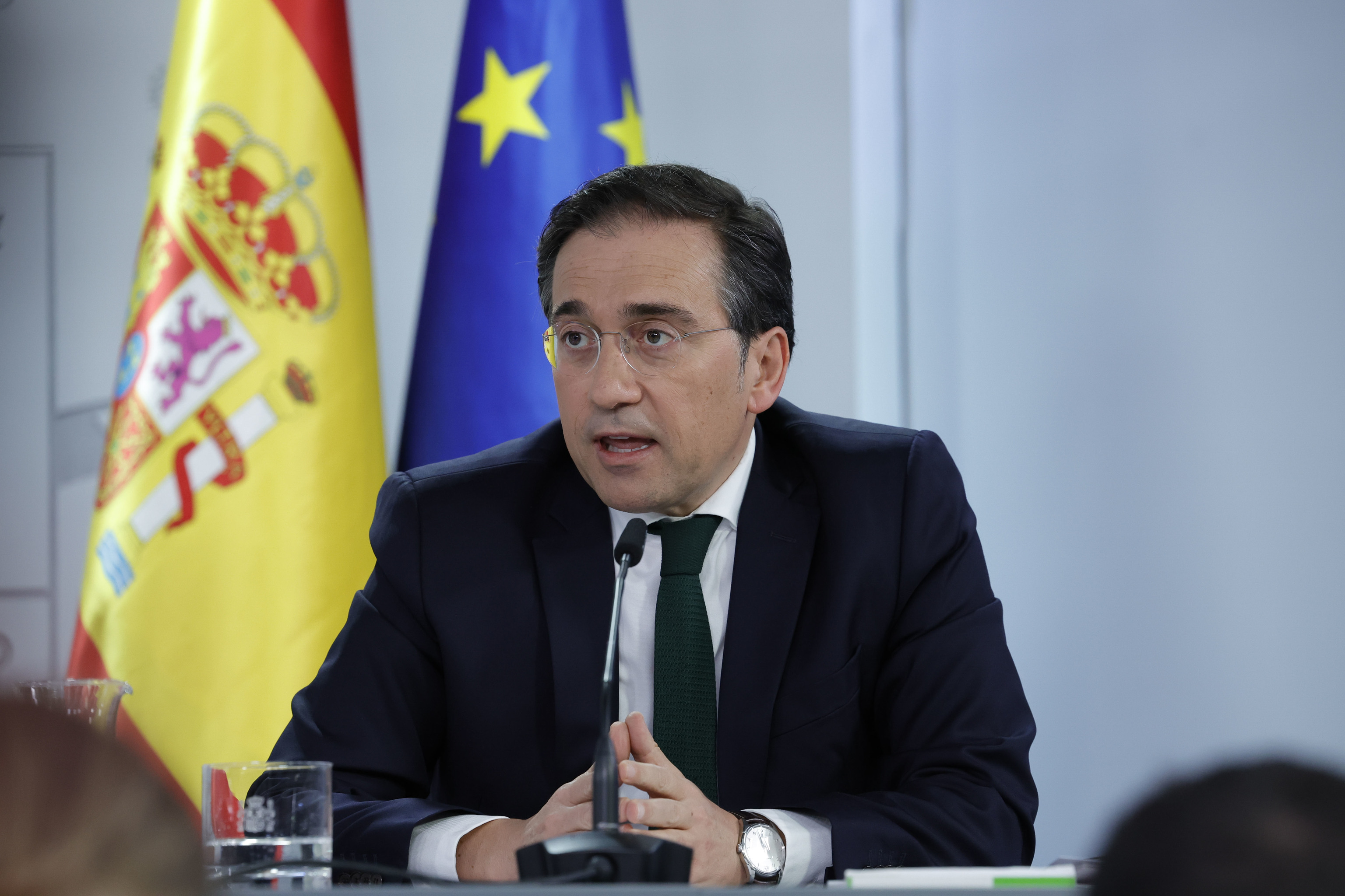 El ministro de Exteriores, José Manuel Albares, el pasado martes en el Consejo de Ministros.