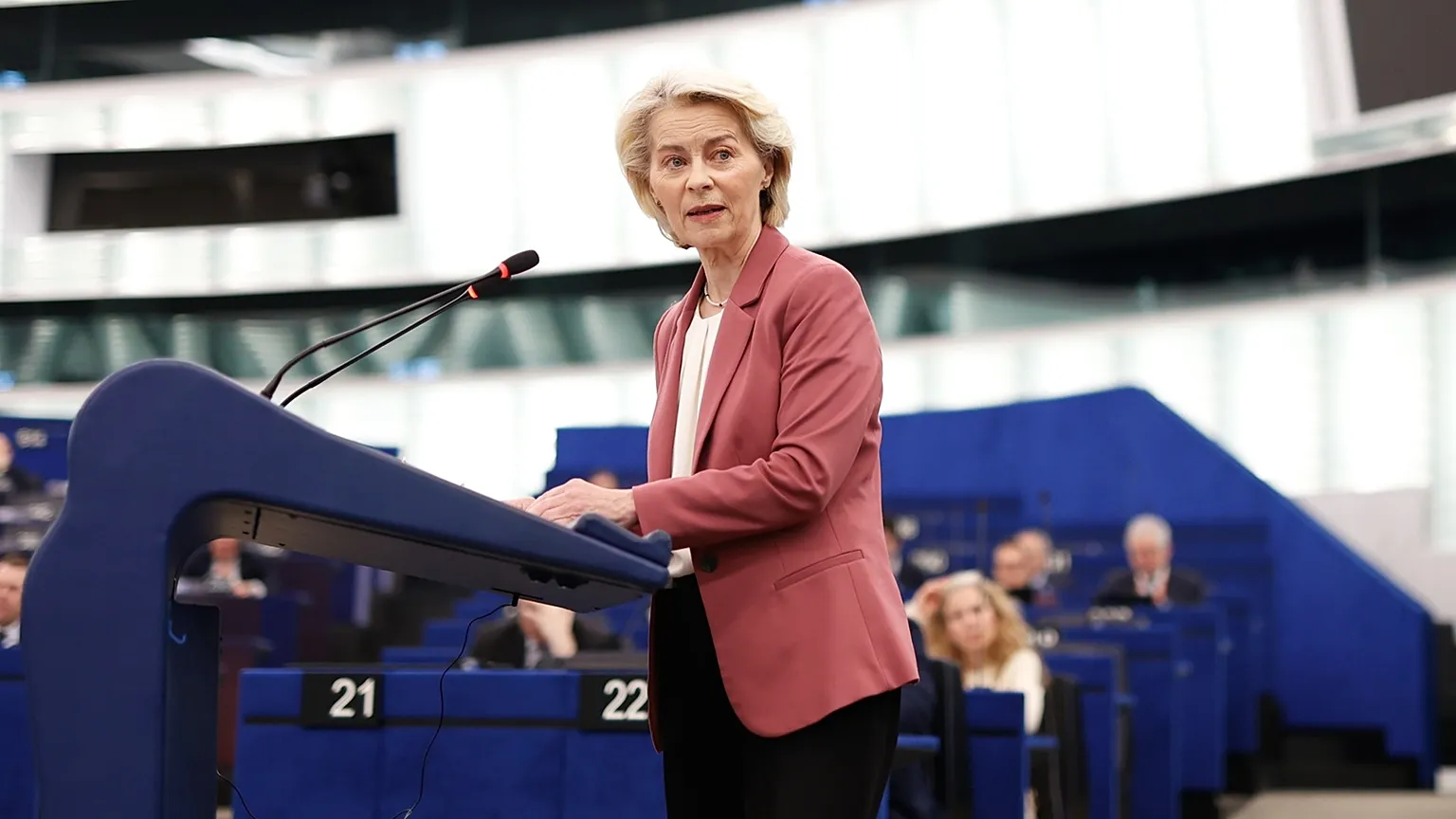 Ursula von der Leyen on Wednesday morning.